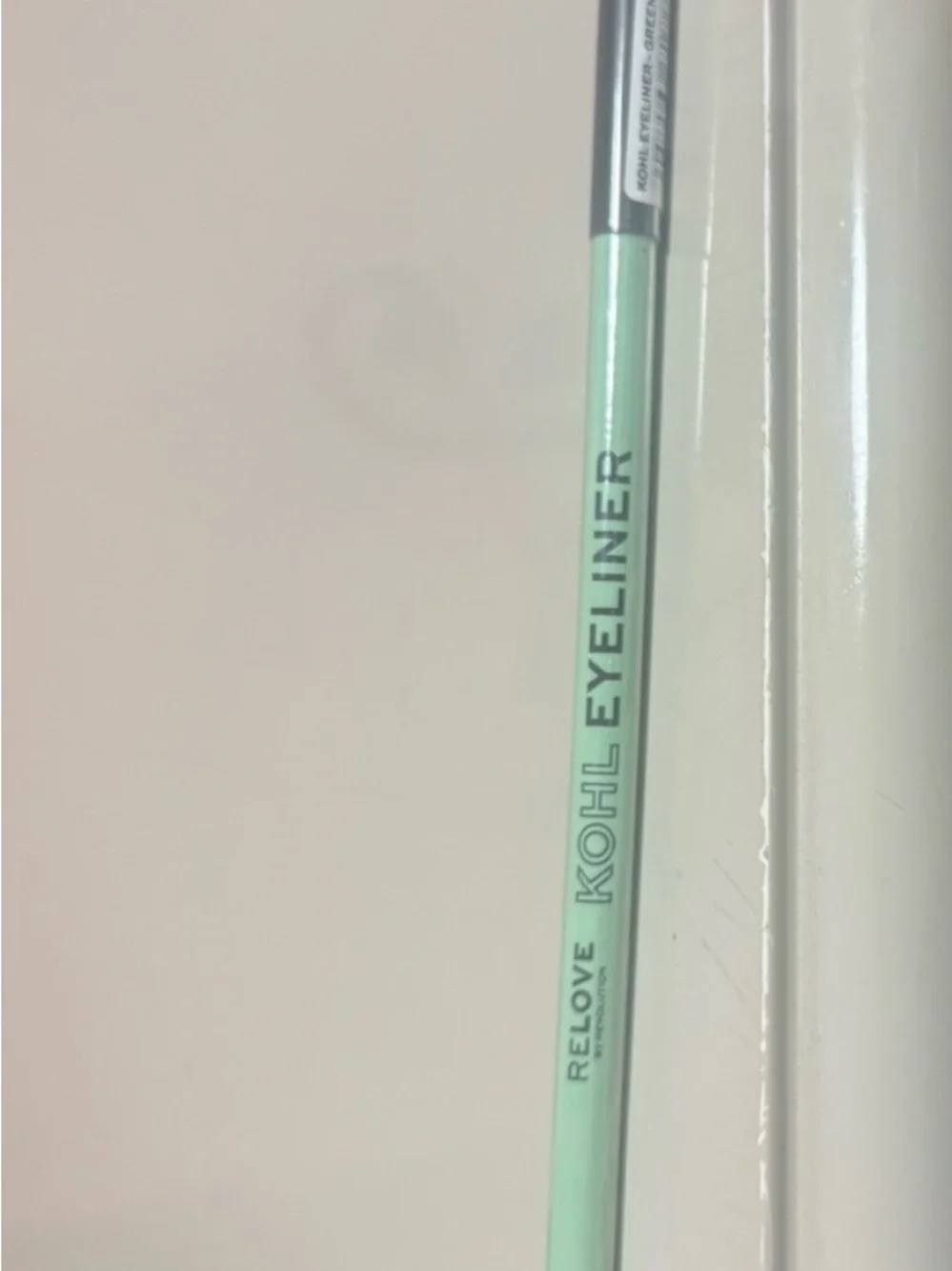 Relove by Revolution Relove Kohl Eyeliner Pencil Green Shade Model Kohl Eyeliner